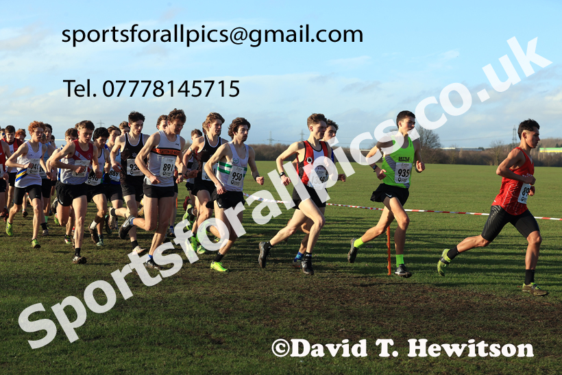 Junior Mens 2026 Northern Cross Country Champs., Pontefract Racecourse, Pontefract. Photo: David T. Hewitson/Sports for All Pics